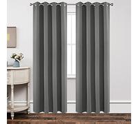Joydeco Juego de 2 Paneles de Cortinas Opacas de 84 Pulgadas de Largo, con Aislamiento térmico, 2 Cortinas largas Burg, Cortinas de oscurecimiento de la habitación, Cortinas con Ojales para Sala de