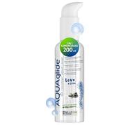 JOYDIVISION AQUAglide 2 en 1 Lemongrass 200 ml, masaje y lubricante a base de agua, aroma a limoncillo, vegano, lubricante sin aceite y compatible con preservativos de látex