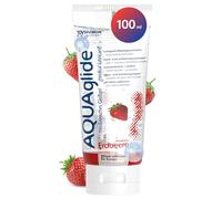 Joydivision Lubricante AQUAglide a base de agua vegano con sensual aroma a fresa cristalino 100 ml