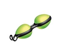 JOYDIVISION Joyballs Secret Duo - Love Balls Duo Verde | Bolas vaginales para la gimnasia del suelo pélvico | Bolas de placer de Silikomed/TPE | Compatibles con lubricantes a base de agua y silicona