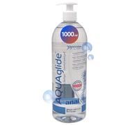 Joydivision Original AQUAglide Anal gel lubricante de 1000 ml, inodoro, pH optimizado y transparente, a base de agua y cristalino, compatible con preservativos de látex