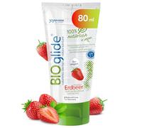 JOYDIVISION Original BIOglide fresa gel lubricante 80 ml I Lubricante 100% natural y vegano I Gel lubricante orgánico a base de agua apto para condones de látex I Lubricación a base de agua