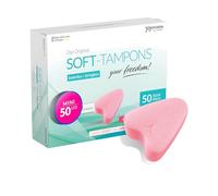 JOYDIVISION Soft-Tampones mini I 50 unidades I tampones sin cordón para deporte, natación y spa I esponjas menstruales ultra suaves I inserción y extracción fáciles I Softtampón sin cordón