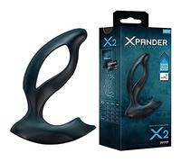JOYDIVISION XPANDER X2, S, Negro, Perfecto equilibrio para la estimulación de la próstata, anal y del perineo - Uso sin manos, Silikomed médico