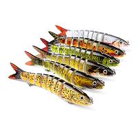 Joyeee 1 Piezas Señuelos de Pesca para Lucio, Señuelos Pesca para Lubina Carpa para Pesca de Agua Salada y Dulce, Trucha, Deportes Aire Libre Pesca Señuelos Cebos Spinner, Color Aleatorio
