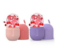 Joyeee 2Pcs Ice Roller, rodillo de hielo facial, Ojo Masaje Belleza facial Cuidado de la piel Compresa de hielo Reduce los poros, antiarrugas, reduce la hinchazón, mejora la elasticidad de la piel