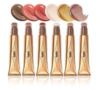 Joyeee 6 Pz Contorno Liquido Maquillaje, Profesional Beauty Wand Contorno Resaltado Rubor en Barra, Brillante Larga Duración, Portátil, Multifuncional Liquid Contour Stick con Aplicador Incorporada#5