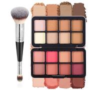 Joyeee Blush Contorno Iluminadores Maquillaje, 16colors Coloretes Contouring en Polvo Paleta de Maquillaje, Multiusos Make Up Palette para Cara Ojos Facail Larga Duración