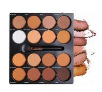 Joyeee Contour Concealer Palette with Highlighter High-Pigment Full Face Ch ye Makeup with a Long-Wearing Formula, Pigmented Makeup Palette Eye Color & Shine (16 Colors Contour Palette)