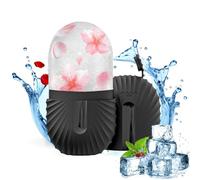 Joyeee Ice Roller Facial, Rodillo de Hielo Facial de Silicona Reutilizable, para Masaje Facial, Aliviar Ojos Hinchados, Ayuda a Reducir Los Poros, Negro