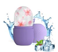 Joyeee Ice Roller Facial, Rodillo de Hielo Facial de Silicona Reutilizable, para Masaje Facial, Aliviar Ojos Hinchados, Ayuda a Reducir Los Poros