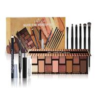 Joyeee Juego de maquillaje para ojos, Paquete de Maquillaje Completo con 16 Colores Paleta de Sombras de Ojos Máscara Lápiz de Cejas Delineador de Ojos Etc, Kit De Regalo Sorpresa para Mujeres Niñas