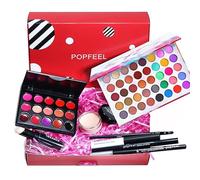 Joyeee Kit de Maquillaje Profesional Completo para Mujer - Set de Inicio con Brochas, Sombra de Ojos, Lápiz Labial y Máscara de Pestañas