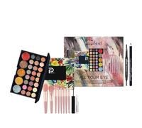 Joyeee Kit de maquillaje todo en uno para niñas, juego de regalo para mujeres, kit completo de cosméticos para principiantes, SET002C