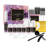 Joyeee Lifting Pestañas Kit Profesional, Laminación de Cejas y Set de Tintado (Negro), 2 en 1 Lifting Pestañas y Cejas Kit Profesional, para Uso Doméstico de Salón