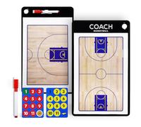 Joyeee Pizarra Táctica de Baloncesto Tablero de Entrenamiento de Doble Cara Borrador en Seco Tablero de Marcadores Tácticos para Entrenadores de Baloncesto Equipo Accesorios para Competencia Deporte