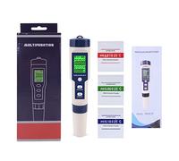 Joyeee Probador de calidad del agua, medidor de TDS/EC/PH 5 en 1, pantalla LCD con retroiluminación verde Probadores de agua para piscina Acuario Estanque Prueba de calidad del agua potable