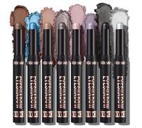 Joyeee Sombra de Ojos en Barra, 8 Colores Sombra de Ojos Brillantes, Sombra de Ojos Lápiz de Larga Duración Impermeable, Color Rico para Maquillaje de Ojos Dimensional