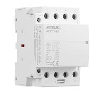 JOYELEC 2P Contactor de CA del hogar，AC220V/230V，2NO，2polos dos normalmente abiertos，50/60HZ modular automático Control de circuito,35mm Montaje en riel DIN (63A-4NO, 1 Piezas)