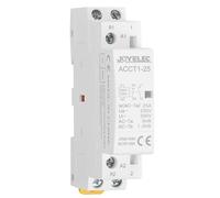 JOYELEC Contactor AC para uso doméstico, 2P 25A 1NO1NC Contactor automático CA doméstica 220V / 230V 50/60Hz,2 polos de dos vías,normalmente abiertos montaje en riel DIN de 35 mm X