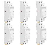 JOYELEC Contactor AC para uso doméstico, 2P 25A 2NO Contactor automático CA doméstica 220 V/230 V 50/60 Hz, 2 polos de dos vías, normalmente abiertos, montaje en carril DIN de 35 mm