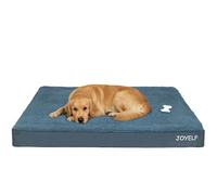 JOYELF XXGrande Cama Ortopédica para Perros, Colchoneta Impermeable con Funda Lavable y Extraíble, un Juguete Chirriante de Regalo.