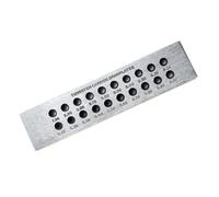 Joyería Artesanía Herramientas de alambre Draw Placa de Acero al Carbono Textura Draw Plate Wire Drawing Plate para la creación de joyas Herramientas de Dibujo Alambre Anillos