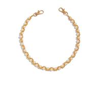 Joyería corporal de moda de 55 cm, cadena de cadera de metal para pantalones y vestidos, detalles de perlas, accesorios de cadena de pantalones, joyería de moda para la cintura, talla única, como se