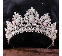 Joyería de Cabello Tiaras de Corona para Mujeres Diadema de Boda Crystal AB Coronas Nupciales Tiaras Accesorios de joyería para el Cabello Mujeres Diadema de Reina del Cabeza