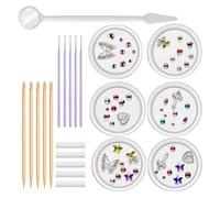 Joyería de gemas para dientes, kit de gemas para dientes | Kit profesional de gemas dentales,Kit creativo de gemas para dientes, kit de gemas para dientes con cristales, kit profesional de gemas para