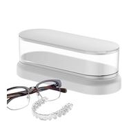 Joyería de limpiador ultrasónico, joyería eléctrica Limpieza ultrasónica - Caja de lavado de vibración multifuncional portátil para gafas, reloj, pendientes, prótesis