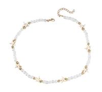 Joyería de moda con estilo collar de perlas collar colgante collar de textura de cristal artificial para mujeres y niñas