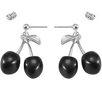 Joyería de moda retro todo el partido Ins Style Dark Girl Cherry Pendientes Pendientes femeninos Joyería retro femeninaTratamiento profesional