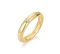 Joyería de oro amarillo para mujer, anillo de compromiso redondo con moissanita, anillo de oro amarillo de 9 quilates, 14 y 18 quilates, L 1/2, Oro amarillo de 18 quilates, Moissanita Sin piedra