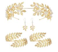 Joyería De Oro De Fantasía - Accesorios De Diosa De Oro, Accesorios De Traje De Diosa Para Mujeres - Joyas Y Accesorios Decorativas De La Diosa, Conjuntos De Joyas De Oro De Fantasía Para Mujeres,