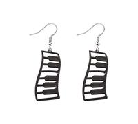 Joyería de piano para teclado, regalos de piano de sinfonía, aretes de dije de piano de cola, regalo para profesores de música, amantes del piano, 2.5