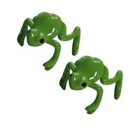 Joyería de rana, anillo de animales, ajustable, abierto, fresco, extraño, divertido, con temática natural, joyería de dedo para mujeres, hombres, niños y niñas, Refer to description, Metal y resina