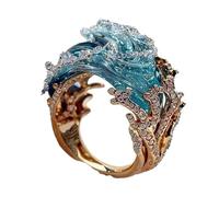 Joyería del Juramento 'océano - Collar del Juramento del océano, juego de joyas del juramento del océano | Collar Océano Océano Ola Azul, Colgante Inspirador Ola Azul Océano Accesorio De Moda Y,