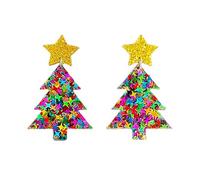 Joyería Delicada Pendientes De Lentejuelas Árbol Navidad Tendencia Vintage Temperamento Regalos Para Niñas Y Mujeres Tachuela Brillante Para Niñas 2023