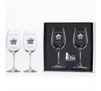 JOYERIA EL FARO | Copas de vino personalizadas | Copas grabadas para novios| Estuche premium incluido | Brinda y celebra el amor
