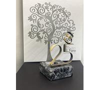 JOYERIA EL FARO | Grabado Personalizado | Presentación en Estuche Premium | Celebra vuestros años de Amor Juntos (25 Aniversario, 22 x 19 cm)