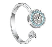 Joyería Fidget para mujer,Anillos giratorios para mujer,Anillos giratorios ajustables para hombres y mujeres | Anillos sensoriales, anillo rodante para adultos, joyería antiestrés elegante para amante