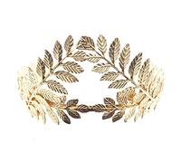 Joyería hecha a mano, accesorios para el pelo de novia, corona de laurel, tiara para niñas y mujeres, diadema de boda retro (dorado)