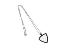 Joyería musical de silicona para guitarra, collar de cadena de moda, adecuado para bajistas