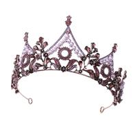 Joyería para el cabello Corona Tiaras para mujer Color plateado Moda Púrpura Lila Cristal Rhinestone Tiara Coronas Reina Reyes Princesa Boda Accesorios para el cabello Diademas nupciales, 1305