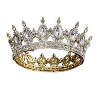 Joyería para el cabello, tiaras de corona para mujer, vintage, barroco, reina, reina, rey, novia, tiara para mujer, tocado, graduación, novia, tiaras y coronas (color: C3, tamaño: tiaras)