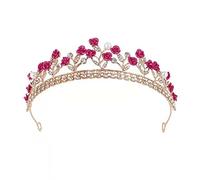 Joyería para el cabello Tiaras de corona para mujeres mujeres barroco corona de cristal tiara vintage coronas de diamantes de imitación Diadems Diadems diadema novia boda accesorios para el cabello
