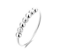 Joyería para mujer, kit de alianza, boda, plata 925, perlas redondas irregulares de 3 mm, talla 49, popular para mujer, hermana San Valentín, 49, Plata de ley, Sin piedras preciosas