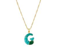 Joyería personalizable con dije de letra con materiales sofisticados, collar de cadena ajustable, accesorio de moda diario, collar versátil con letras para cumpleaños y aniversarios, talla única, como