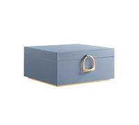 Joyero 2 Capas 20,5 x 24 x 11 cm con Asa Azul Nublado